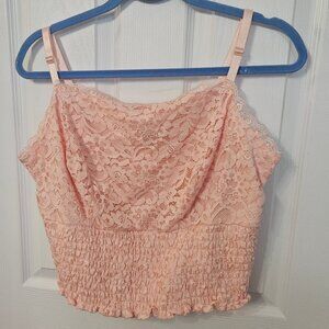 Cute Torrid Smocked Crop Top NWT